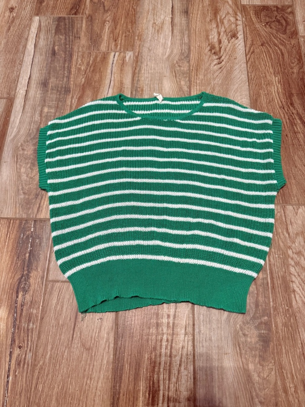 Jodifl Green Stripe Sweater Top